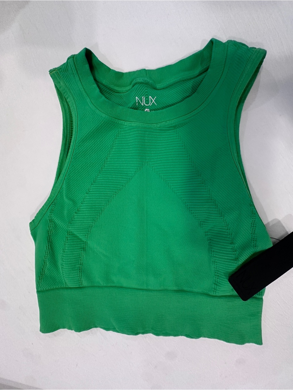 NUX Emerald Green Seamless Crop Tank